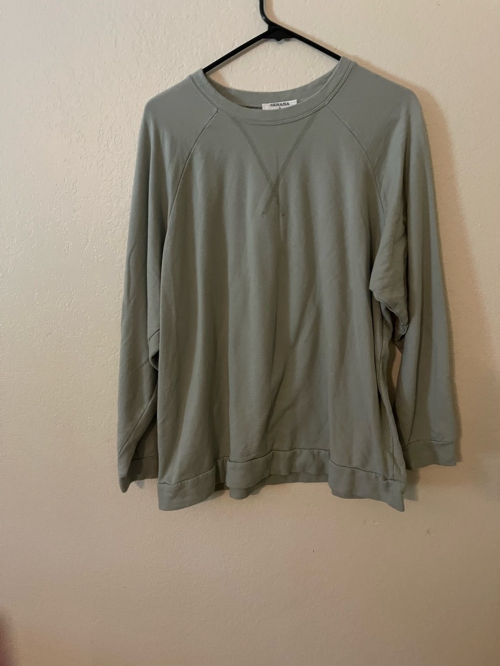 Zenana Outfitters Sage Green Crewneck Sweatshirt